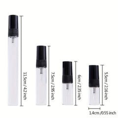 8pcs Portable Perfume Bottle Set Glass Spray Container Travel Atomizer