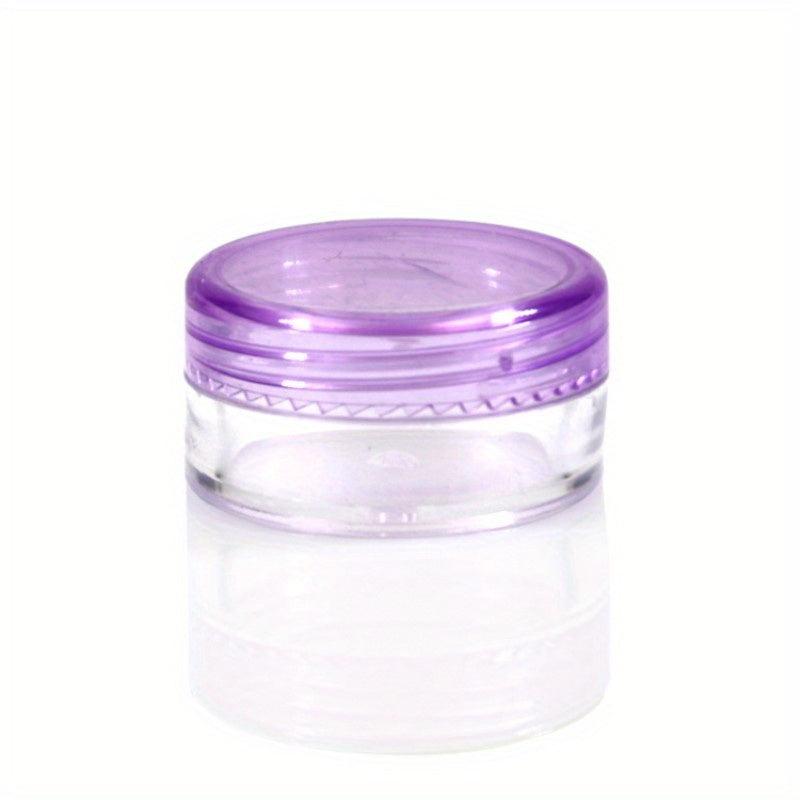 5pcs Small Round Sample Containers With Lids Cosmetic Jars