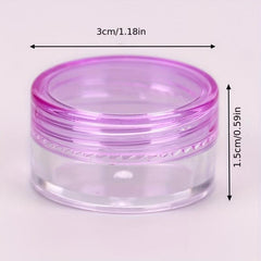 5pcs Small Round Sample Containers With Lids Cosmetic Jars