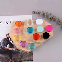 5pcs Small Round Sample Containers With Lids Cosmetic Jars