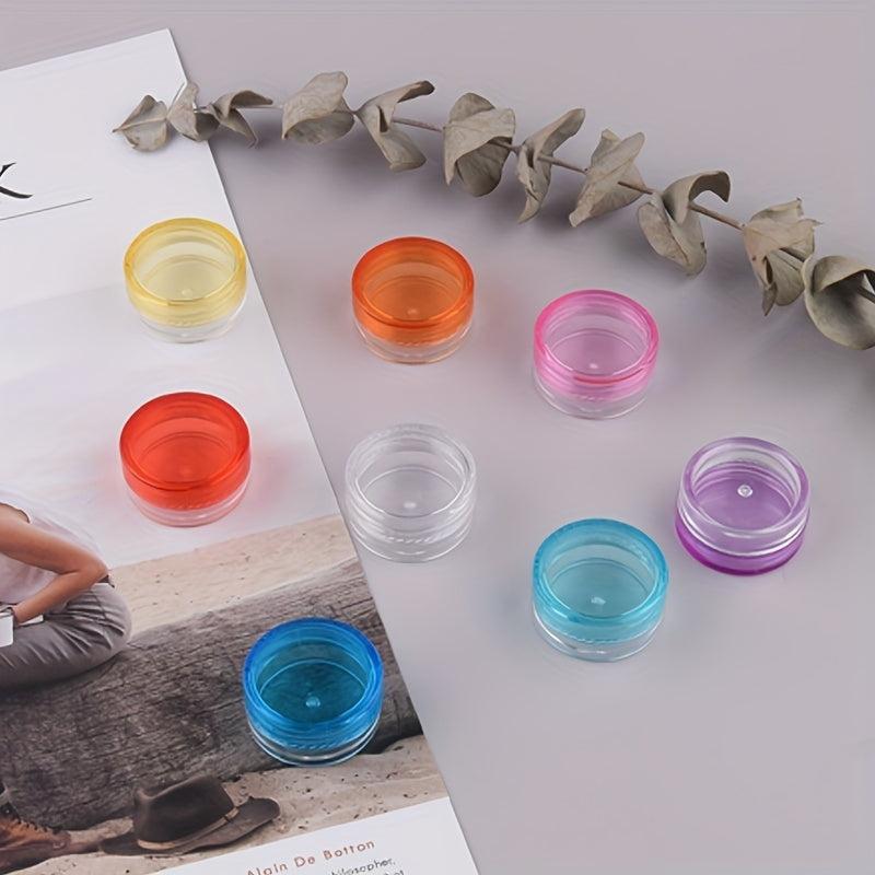 5pcs Small Round Sample Containers With Lids Cosmetic Jars