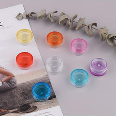 5pcs Small Round Sample Containers With Lids Cosmetic Jars