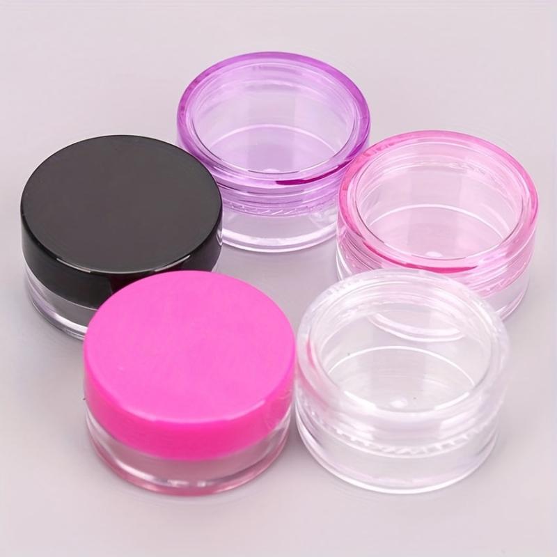 5pcs Small Round Sample Containers With Lids Cosmetic Jars