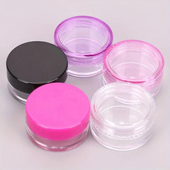 5pcs Small Round Sample Containers With Lids Cosmetic Jars