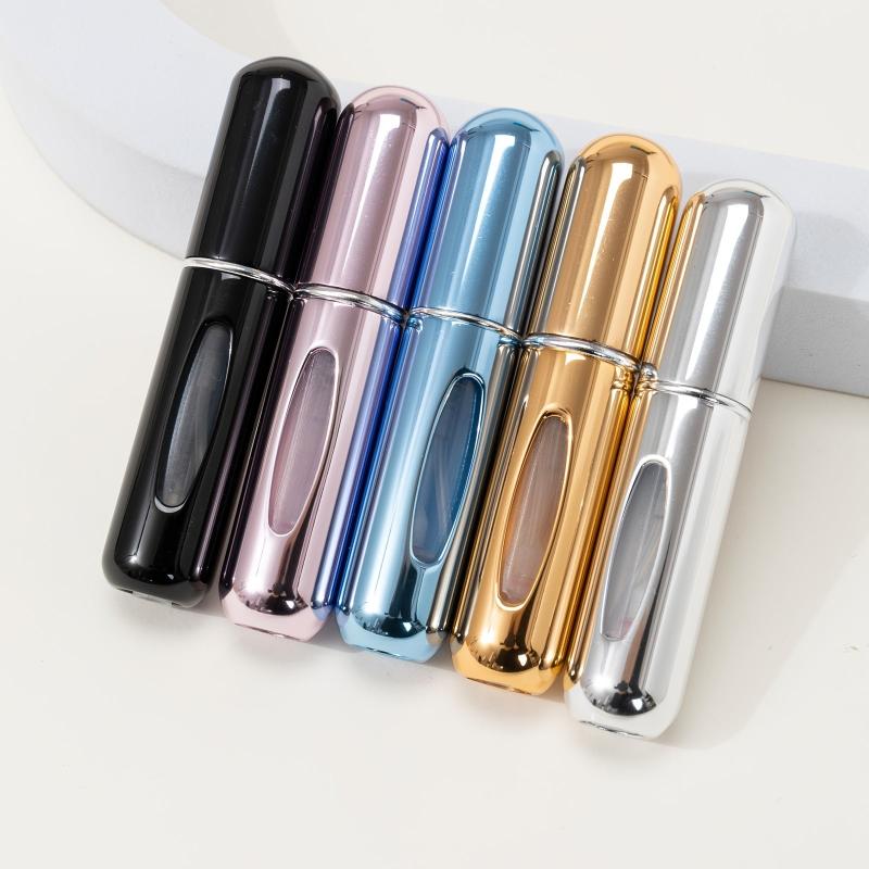 5 pcs Refillable Travel Perfume Spray Bottle Portable and Convenient