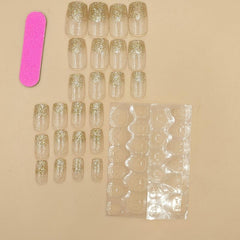 Blinged Out Square Press On Nails Kit