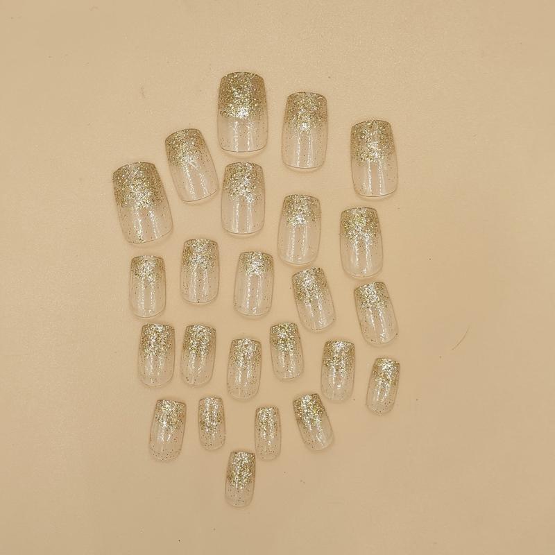 Blinged Out Square Press On Nails Kit