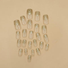 Blinged Out Square Press On Nails Kit