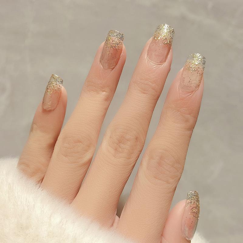Blinged Out Square Press On Nails Kit