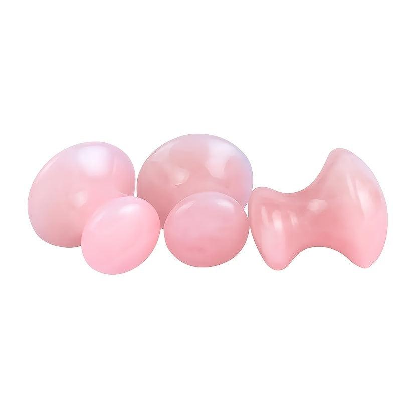 Mushroom Eye Massage Gua Sha Tool and Cold Eye Mask Set