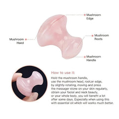 Mushroom Eye Massage Gua Sha Tool and Cold Eye Mask Set