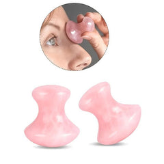 Mushroom Eye Massage Gua Sha Tool and Cold Eye Mask Set