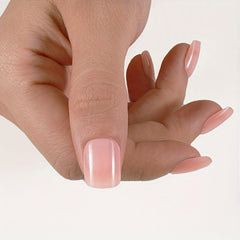 24 pcs Stylish Square Press-On Nails Solid Acrylic Full Cover False Nails