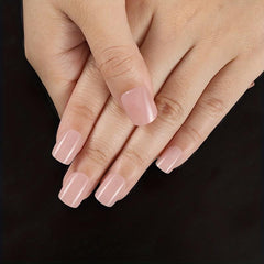 24 pcs Stylish Square Press-On Nails Solid Acrylic Full Cover False Nails