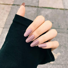 Medium Glossy Acrylic Full Cover Press On Nails Kit for Women and Girls