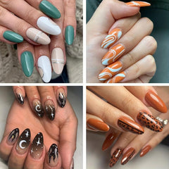 240pcs Almond Nail Tips Matte Stiletto False Nails