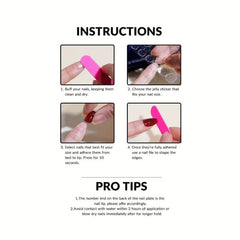 24pcs Red Stiletto Press On Nails Long Lasting Full Cover False Nails