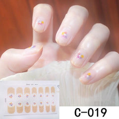 Spring Summer Nail Wraps Sticker Self Adhesive Nail Art Decal Strip