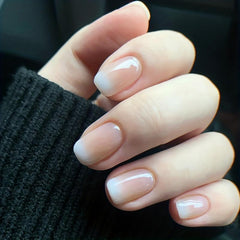 24pcs Gradient Pink Press On Nails Gloss Finish Reusable for Weddings