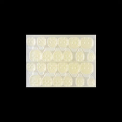Waterproof & Breathable Adhesive Tabs for Nail Art, 24 Sheets
