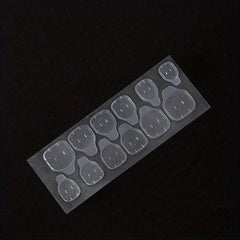 Waterproof & Breathable Adhesive Tabs for Nail Art, 24 Sheets