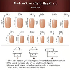 Y2K Style Ballerina Press On Nails Acrylic False Full Coverage