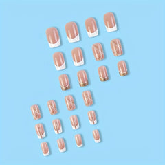 Y2K Style Ballerina Press On Nails Acrylic False Full Coverage
