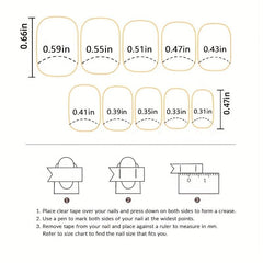 24 pcs Gradient Checkerboard Love False Nails Glossy Square for Women