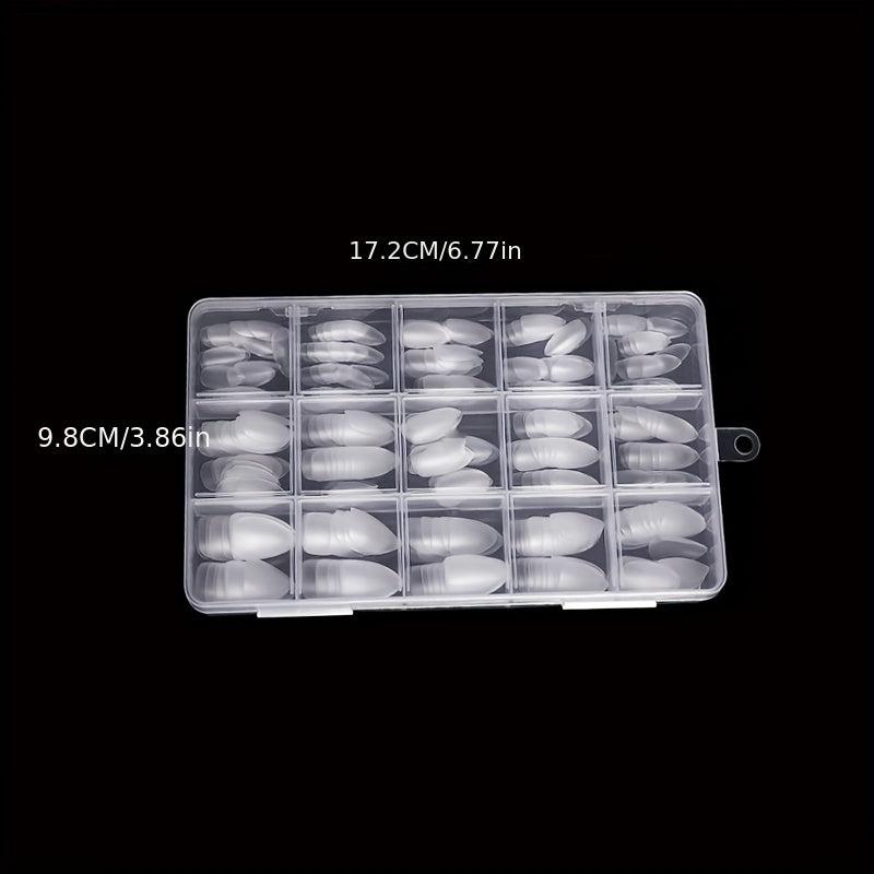 330pcs Matte Clear Acrylic Nail Tips Full Cover False Nail Tips