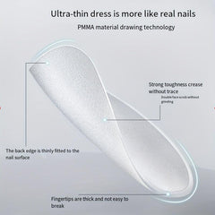 330pcs Matte Clear Acrylic Nail Tips Full Cover False Nail Tips
