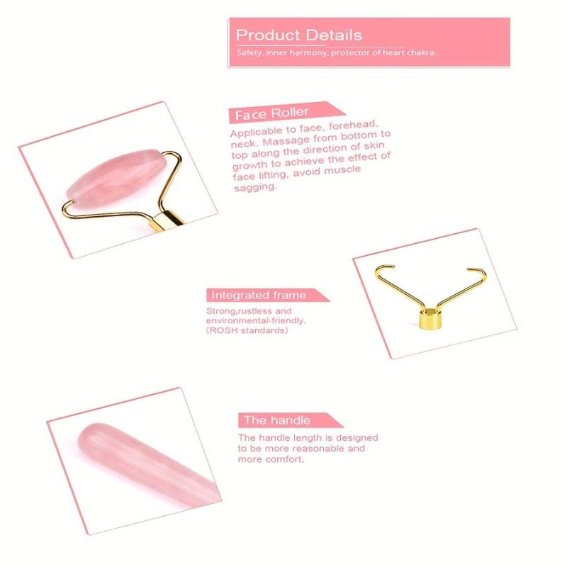 Rose Quartz Face Roller for Fresh & Firm Skin