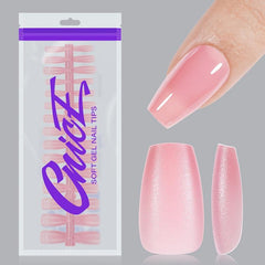 Pre-shaped Frosted Acrylic Nail Tips x100 Manicure DIY