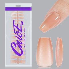Pre-shaped Frosted Acrylic Nail Tips x100 Manicure DIY