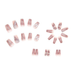Fairy Purple Ballet Press On Nails with Butterfly