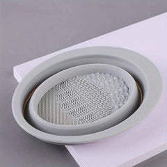 Silicone Makeup Brush Scrubber Cleaning Mat & Bowl
