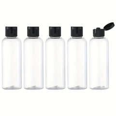 5pcs 3 4Oz Travel Bottles Flip Cap Empty Transparent Dispenser Container