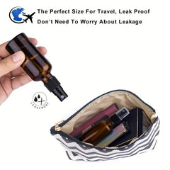 3pcs 50ml Amber Glass Spray Bottles Fine Mist Mini Travel Bottle Set