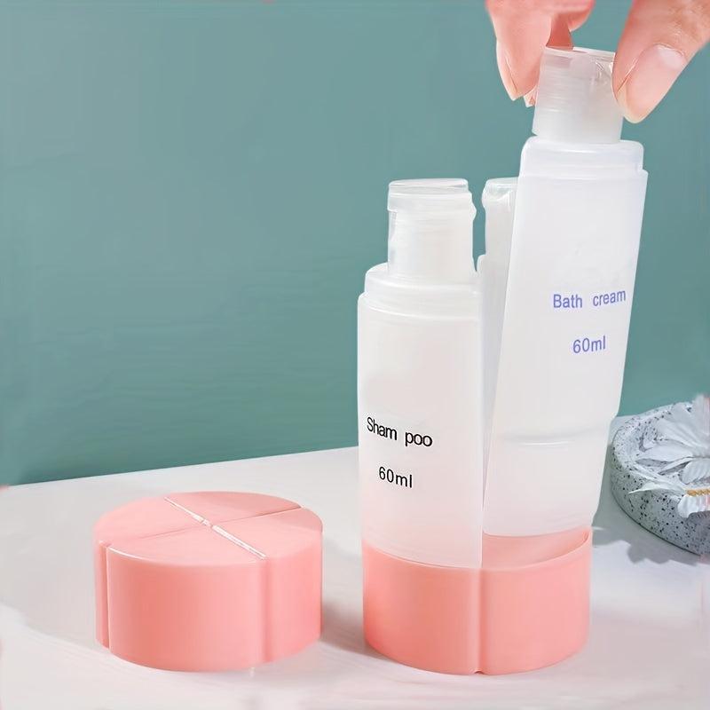 4pc Travel Bottles Set Leak Proof Container For Toiletries
