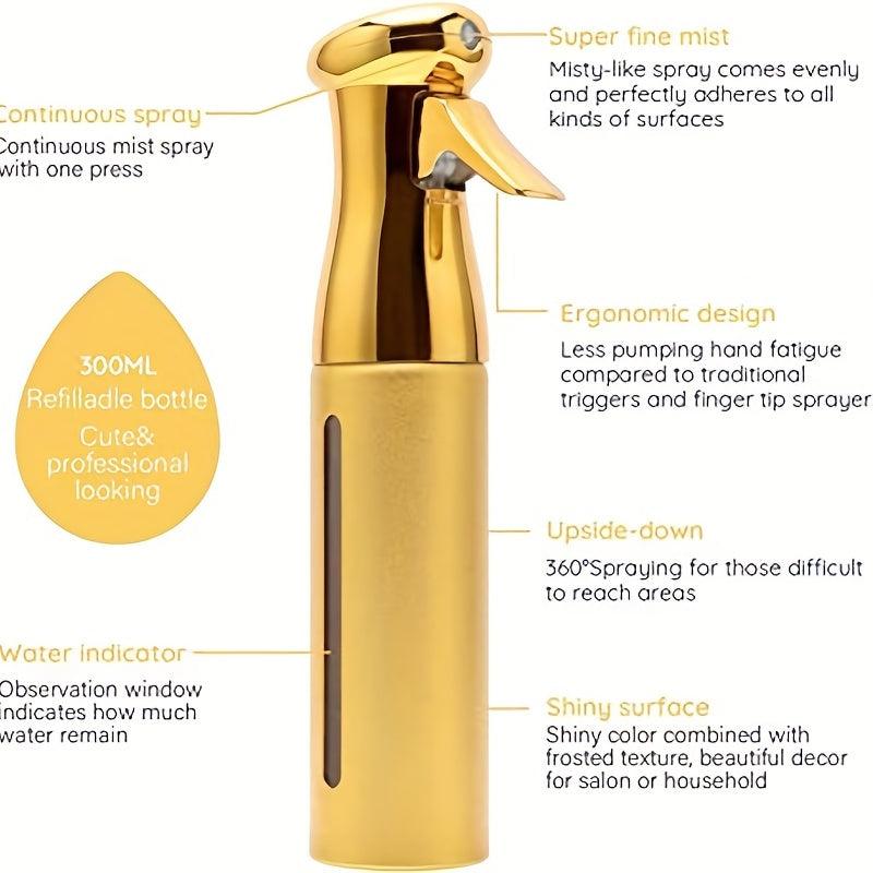 10 oz Salon Hair Spray Bottle Fine Mist Continuous Dispenser