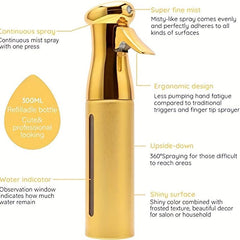 10 oz Salon Hair Spray Bottle Fine Mist Continuous Dispenser