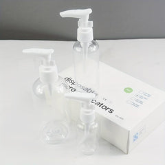Clear Travel Pump Bottle for Cosmetics and Shampoo Dispenser