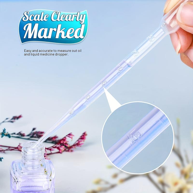 100pcs 3ml Plastic Transfer Pipettes for Essential Oils DIY Makeup