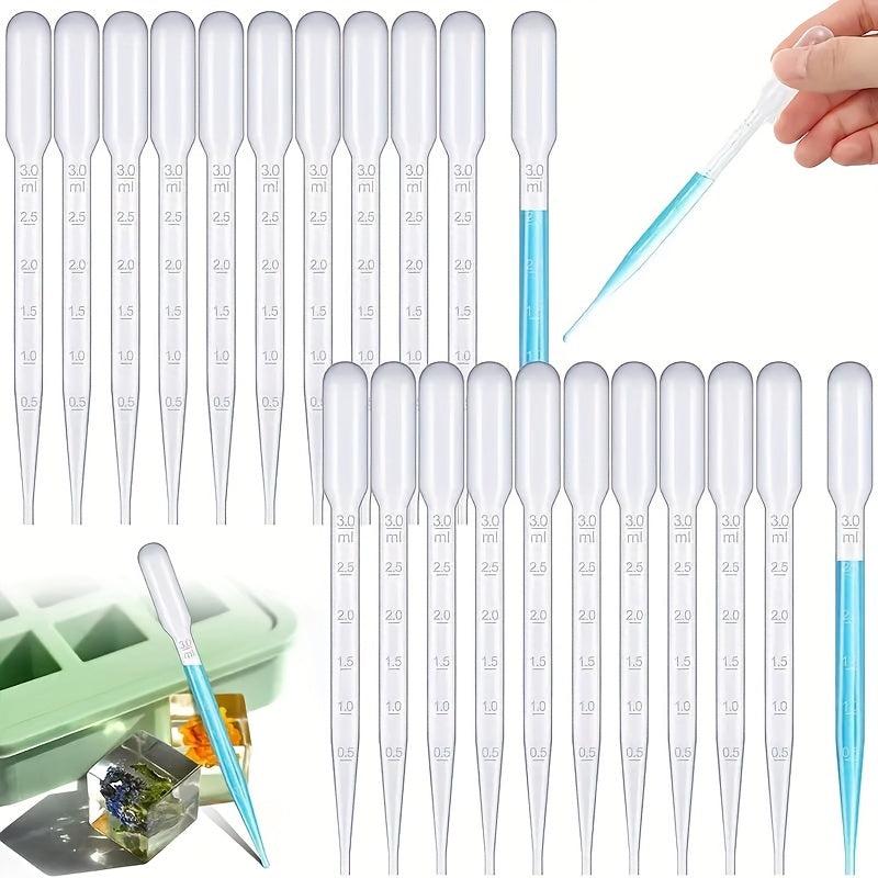 100pcs 3ml Plastic Transfer Pipettes for Essential Oils DIY Makeup