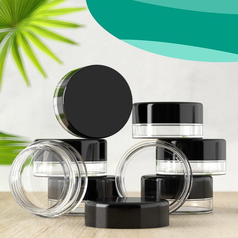 100pcs 3 Gram Jar 3 ML BPA Cosmetic Sample Empty Container Plastic Round Pot