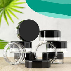 100pcs 3 Gram Jar 3 ML BPA Cosmetic Sample Empty Container Plastic Round Pot