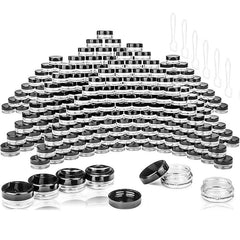 100pcs 3 Gram Jar 3 ML BPA Cosmetic Sample Empty Container Plastic Round Pot