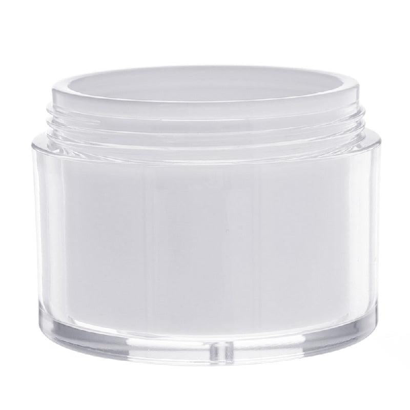 2pcs Airless Pump Jars for Travel Skincare Creams 30ml 50ml with Lids