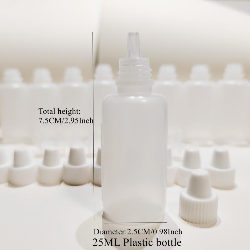 10pcs Clear 25ml Squeezable Eye Drop Bottle for Tattoo Medicine and Ink