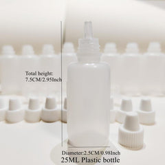 10pcs Clear 25ml Squeezable Eye Drop Bottle for Tattoo Medicine and Ink