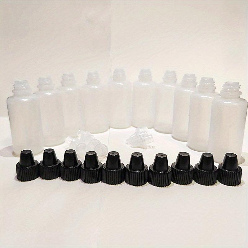 10pcs Clear 25ml Squeezable Eye Drop Bottle for Tattoo Medicine and Ink